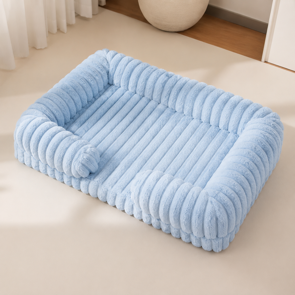 OrthoCanine Orthopedic Dog Bed — Memory Foam with bolster sides