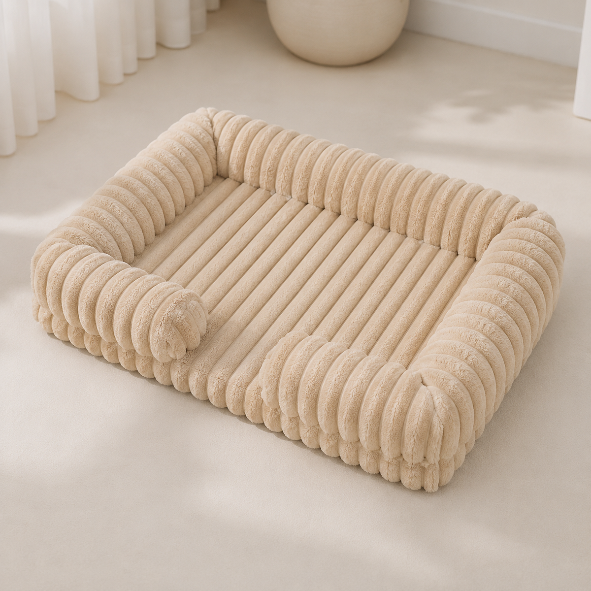 OrthoCanine Orthopedic Dog Bed — Memory Foam in Beige